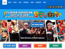 Tablet Screenshot of floridasupercon.com